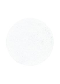 Ayyildiz Hochflorteppich Sydney Wei&szlig; &Oslash; ca. 80cm