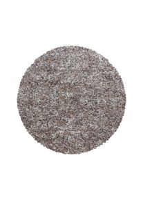 Ayyildiz Hochflorteppich Enjoy Beige &Oslash; ca. 80cm