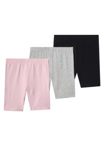 Tchibo - Kr&oacute;tkie legginsy - kobieta|mężczyzna - rozmiar 134/140 - kolor: czarny/r&oacute;żowy