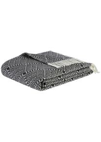 Decke Samira in Natur/Schwarz ca. 130x170cm