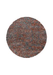 Ayyildiz Hochflorteppich Enjoy Terracotta &Oslash; ca. 80cm