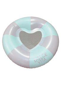 Schwimmring Heart Gr&uuml;n/Wei&szlig;