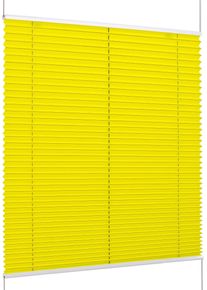 Plissee K-home "Klemmfix FLORIDA Stripe mit patentiertem Design", gelb, wei&szlig;, wei&szlig;, B:105cm H:130cm, Obermaterial: 100% Polyester, Plissees, Plissee, patentiertes Design