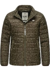 Steppjacke Ragwear "Steppjacke Yarca Bloom", M&auml;dchen, Gr. 128, gr&uuml;n (olive), Obermaterial: 100% Polyester PES. Obermaterial: Futter: 100% Polyester PES. 100% Polyester PES., Jacken Steppjacke