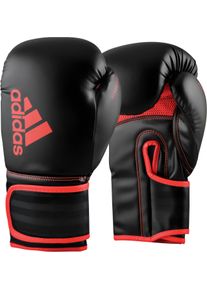 Boxhandschuhe adidas Performance "Hybrid 80" Gr. 14, rot (schwarz, rot), Boxhandschuhe, 14 14, Obermaterial: 100% Kunstleder, Boxhandschuhe