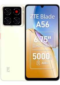 ZTE Smartphone "Blade A56", Energieeffizienz: A, gold (floating gold), 64 GB, Mobiltelefone, Smartphone