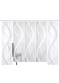 Schiebegardine Home Wohnideen "TIBASA", wei&szlig;, B:57cm H:175cm, Wirkware, Obermaterial: 100% Polyester, Gardinen, Schiebegardine, halbtransparent