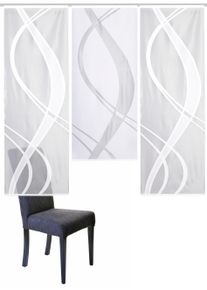 Schiebegardine Home Wohnideen "TIBASA", wei&szlig;, B:57cm H:175cm, Wirkware, Obermaterial: 100% Polyester, Gardinen, Schiebegardine, halbtransparent