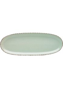 Servierplatte Van Well "Platte Urban, 34 x 12,5 cm, 4 St&uuml;ck", gr&uuml;n, B:12,5cm H:2cm L:34cm, Steinzeug, Servierplatten, Servierplatte, sp&uuml;lmaschinen- und mikrowellengeeignet