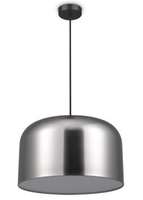 Paco Home Pendelleuchte "BOWL", silber (nickel matt, wei&szlig;), 1, &Oslash; 25cm H: 15cm, Leuchten, Pendelleuchte