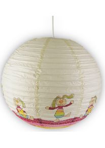 Niermann H&auml;ngeleuchte "Papier-Pendelleuchte Rainbow Rabbit", bunt, 1, &Oslash; 40cm H: 40cm, 1 Stk., Leuchten, Kinderzimmer, Kinderlampe, H&auml;ngeleuchte