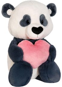 Kuscheltier Nici "Love Panda mit Herz, 50 cm schlenkernd", schwarz, Pl&uuml;schfiguren, KinderB:23cm H:50cm L:21cm, Kuscheltier, enth&auml;lt recyceltes Material, B:23cm H:50cm L:21cm