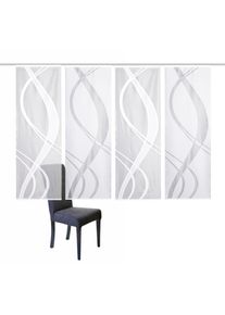 Schiebegardine Home Wohnideen "TIBASO", wei&szlig;, B:57cm H:175cm, Wirkware, Obermaterial: 100% Polyester, Gardinen, Schiebegardine, halbtransparent