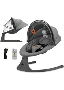 Babywippe Kinderkraft "LUMI 2", Baby, dunkelgrau, Babywippen Babywippe