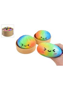Trend Toys Kawaii Regenbogen-Schaumstoff-Kn&ouml;del 8,5cm im Dampfkorb CDU
