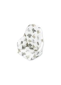 Anne & Mikael high chair cushion gray owl pattern