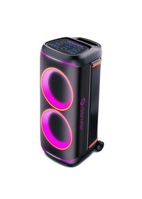 Denver BPS-470 - Bluetooth Party Speaker with LED light & 2 x 10" woofers - Black