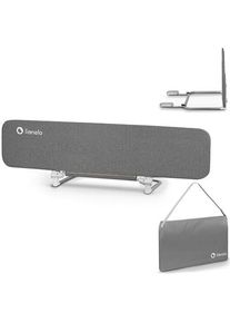lionelo Lora XL Tragbares Bettschutzgitter | grau