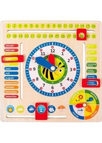 Small Foot Lerntafel Datum, Uhr- & Jahreszeiten DE | mehrfarbig