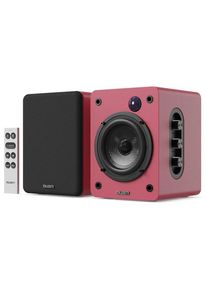 Majority D50X Bluetooth Bookshelf Speakers - Maroon