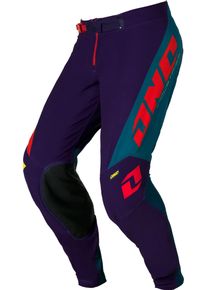 ONE Industries X-297 Desert, textile pants , color: Purple/Dark Blue/Red/Yellow , size: 38