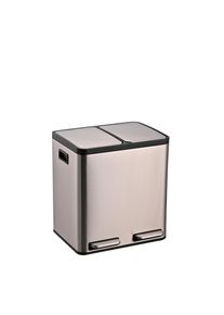 P & B Abfalleimer, Silberfarben, Kunststoff, 30 l, 41.5x44x34.5 cm, Haushalt & Reinigung, Reinigung, M&uuml;lleimer & Abfallsammler