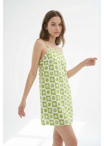 Sommerkleid Santa Cruz "SUN DAZE MINI DRESS", Damen, Gr. XS (6), N-Gr, gr&uuml;n sun daze, Obermaterial: 100% Baumwolle, Kleider Sommerkleid, aus Baumwolle, f&uuml;r Sportmode, sportlicher Stil, leichtes Material