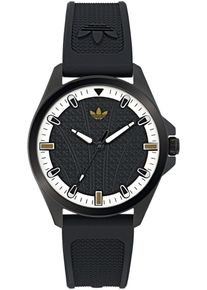 Quarzuhr adidas originals "ORIGINALS ICONIC ONE", schwarz, Armbanduhren, Damen, Quarzuhr, Armbanduhr,Herrenuhr,Damenuhr,Silikonarmband,wasserabweisend bis 5 bar