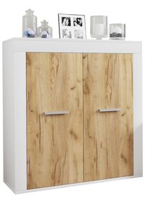 Kommode Vcm "Holz Kommode Sideboard Anrichte Usilo 2 Dreht&uuml;ren", braun (wei&szlig;, honig, eiche), B:80cm T:35cm, Sideboards, Kommode