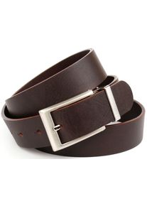 Lederg&uuml;rtel Anthoni Crown, Damen, Gr. 105, braun, Leder, unifarben, G&uuml;rtel Lederg&uuml;rtel, 3,5 cm Casual-Volllederg&uuml;rtel