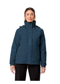 Fahrradjacke Vaude "WOMEN'S ESCAPE BIKE WARM JACKET", Damen, Gr. 46, blau (schwarz sea), Web, Obermaterial: 100% Polyester. Futter: 100% Polyacryl. Wattierung: 100% Polyester, hoch geschlossener Ausschnitt, eingesetzt eingefasste Kante mit Klettverschluss, Jacken Fahrradjacke, f&uuml;r Radsport und Outdoor-Aktivit&auml;ten, mit Rei&szlig;verschlusstaschen