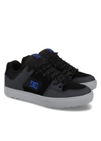 Winterboots DC Shoes "Pure Wnt", Herren, Gr. 11,5(45), schwarz (schwarzgrau, schwarz), Obermaterial:Obermaterial: Leder [Kuh] / Futter: Textil / Au&szlig;ensohle: Gummi;, Schuhe Winterboots