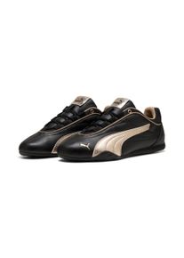 Sneaker Puma "CATCH SOLEIL METALLIC WHISPER", Damen, Gr. 42, Puma schwarz, Puma gold, Synthetik, unifarben, Schuhe Sneaker, f&uuml;r sportlichen Look, mit Gummi-Laufsohle, mit Schn&uuml;rung
