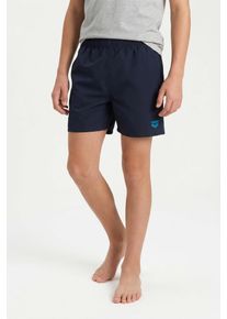 Badeshorts arena "BOYS' BEACH BOXER SOLID R", Jungen, Gr. 164 (158), N-Gr, navy, turquoise, Obermaterial: 100% Polyester, Badehosen Badeshorts, mit Seitentaschen, mit innenliegendem Kordelzug, schnelltrocknend