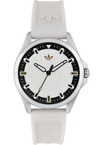 Quarzuhr adidas originals "ORIGINALS ICONIC ONE", wei&szlig;, Armbanduhren, Damen, Quarzuhr, Armbanduhr,Herrenuhr,Damenuhr,Silikonarmband,wasserabweisend bis 5 bar