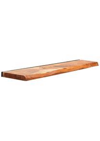 Livetastic Wandboard, Naturfarben, Holz, Akazie, massiv, Holz, 120x3.5x20 cm, Wohnzimmer, Regale, Wandboards