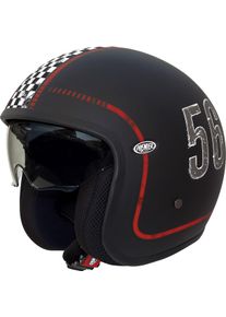 Premier Vintage FL, casque &agrave; jet , couleur: Noir Mat , taille: XS