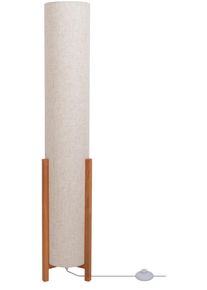 N&auml;ve N&Auml;VE Stehlampe "Matida", beige (natur), 1, &Oslash; 18cm H: 110cm, 1 Stk., Leuchten, 1xE27 exkl., Holzgestell, Textilschirm natur, H: ca. 32cm, D: ca. 22cm, Stehlampe