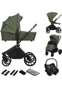 lionelo Mika Plus 3-in-1 Buggy | vert