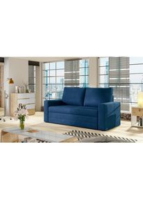 Mid.you , Blau , Textil , 150x90x90 cm , Wohnzimmer, Sofas & Couches, Schlafsofas, Schlafsofas
