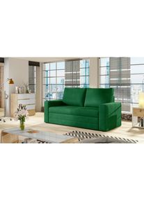 Mid.you , Gr&uuml;n , Textil , 150x90x90 cm , Wohnzimmer, Sofas & Couches, Schlafsofas, Schlafsofas