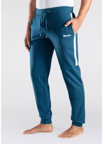 Heren Sweatbroek in petrol ,maat 44/46, Witt, 60% Katoen, 40% Polyester