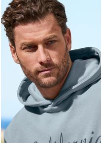 John Devin Herren Hoodie in blauw ,maat S (44/46), Witt, 60% Katoen, 40% Polyester