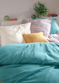 bonprix Pościel z muślinu, niebieski, 2x 80/80 cm, 1x 200/200 cm