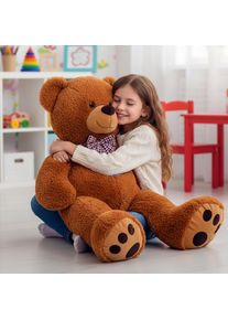 Monzana Pl&uuml;schtier Teddyb&auml;r XL Braun 100cm