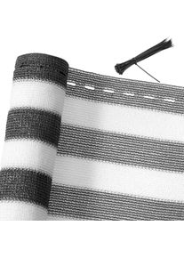 Detex Balkonscherm Grijs/Wit 1x10m