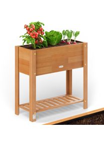 Casaria Hochbeet Akazienholz FSC -zertifiziert 68x30x75cm