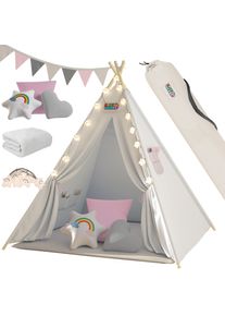 Spielwerk Tipi Spielzelt Rosa 160x130x130cm