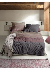 Bettw&auml;sche Irisette "8430", rubin, B/L: 140cm x 200cm, 1 Stk., 1 Stk., Feinbiber, B/L: 90cm x 70cm, 2, Feinbiber, Obermaterial: 100% Baumwolle, Bettw&auml;sche, Bettw&auml;sche, moderner Klassiker mit Rei&szlig;verschluss