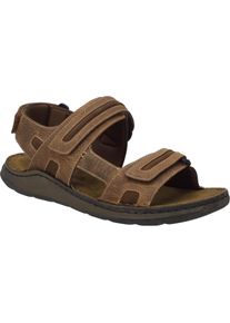 Sandale Josef Seibel "Maverick 23, cognac", Herren, Gr. 40, braun (cognac), Obermaterial: 100% Rindsleder Leather cow., Schuhe Sandale